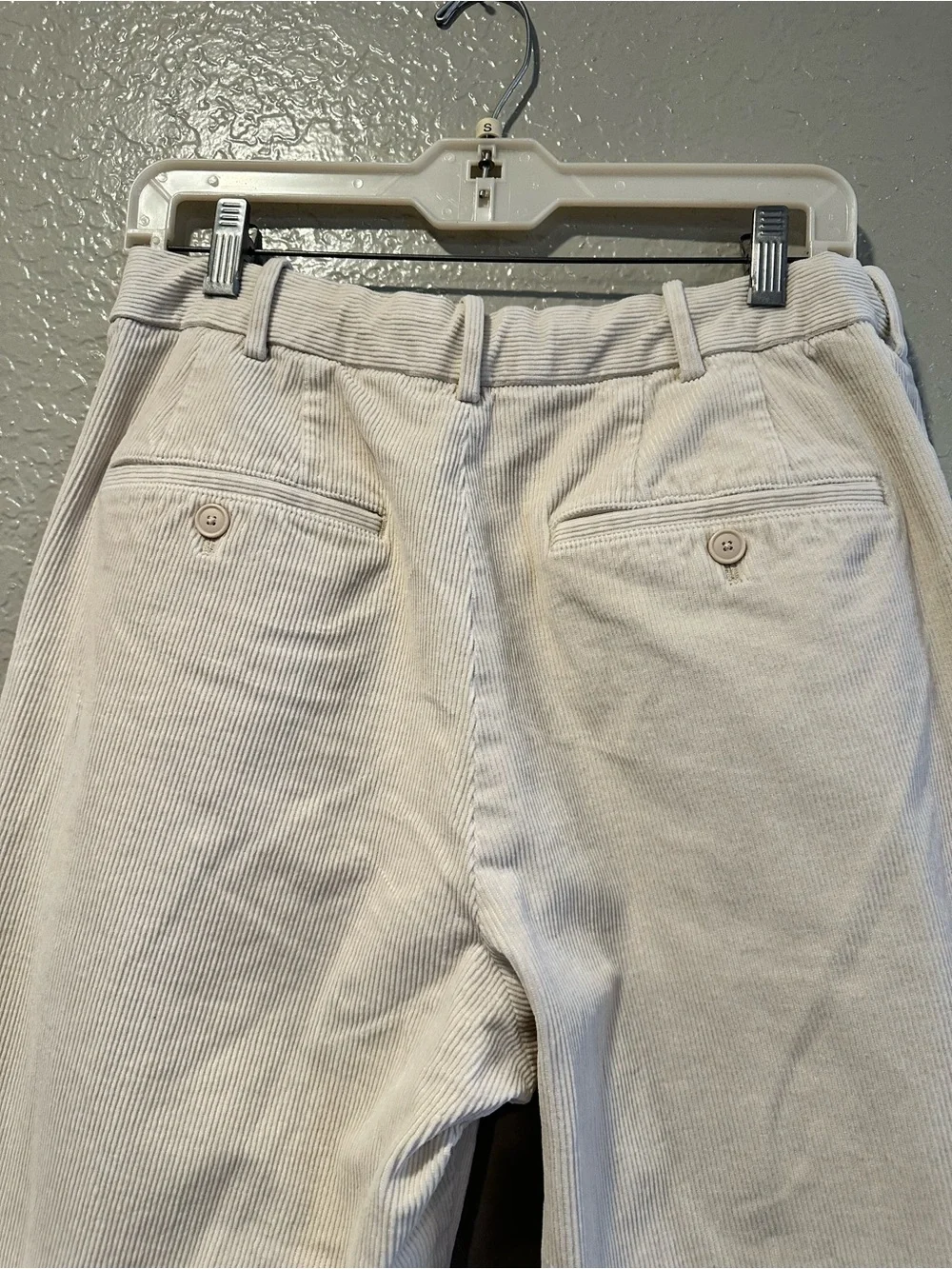Uniqlo Men's Light Beige Corduroy Casual Pants-Bought in Korea-Size Small